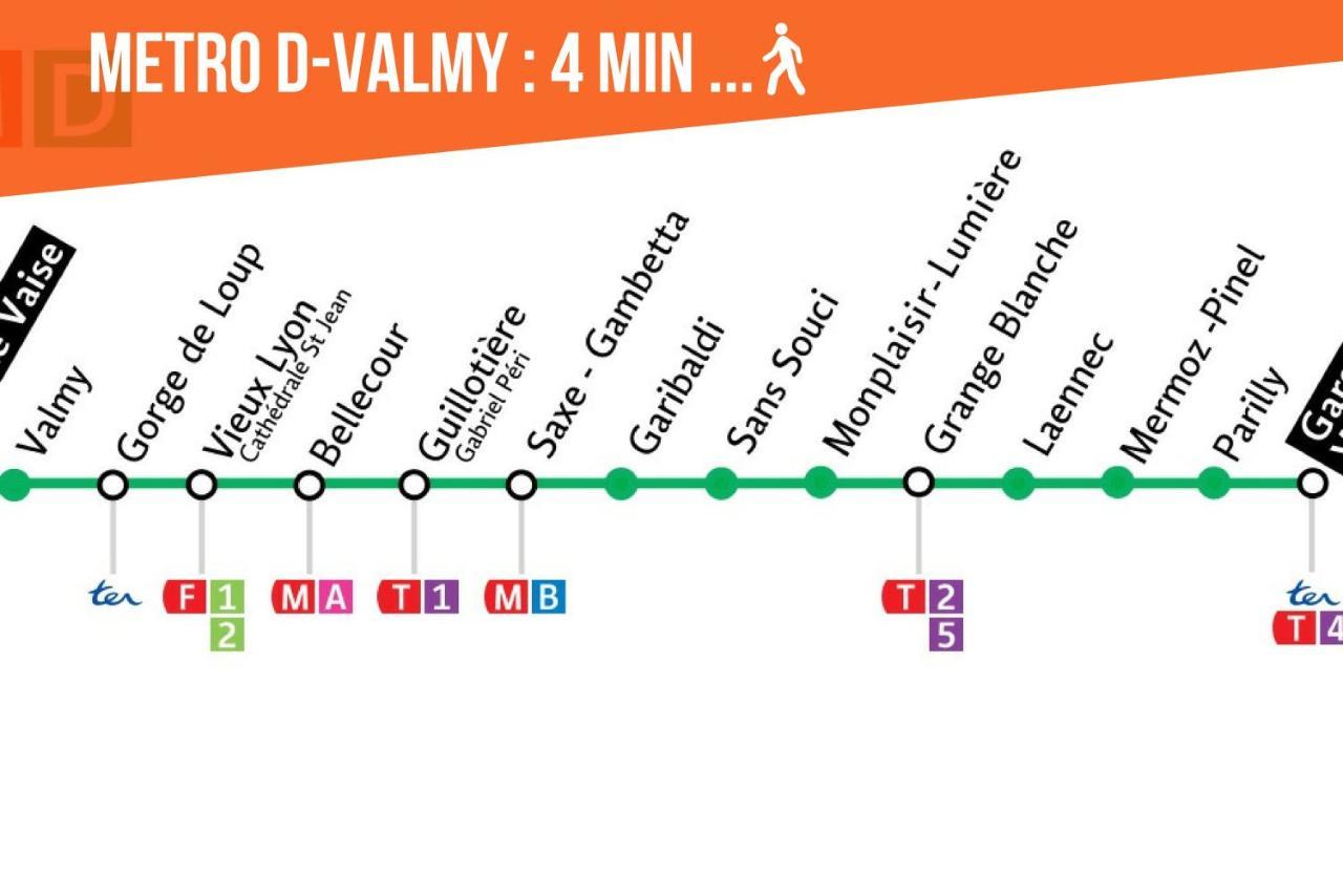 Le 9Eme- Metro Valmy-Homalyon Apartman Kültér fotó